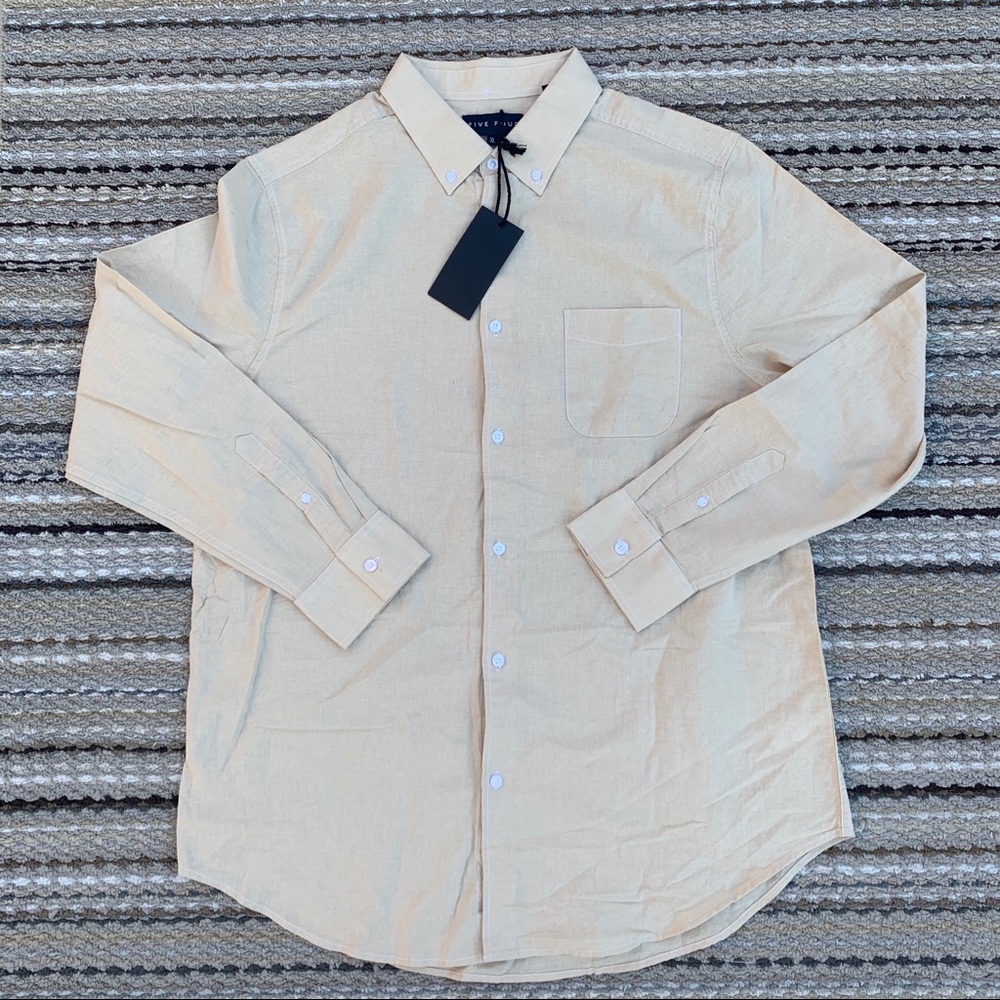 Five Four Polo khaki Lon-sleeve